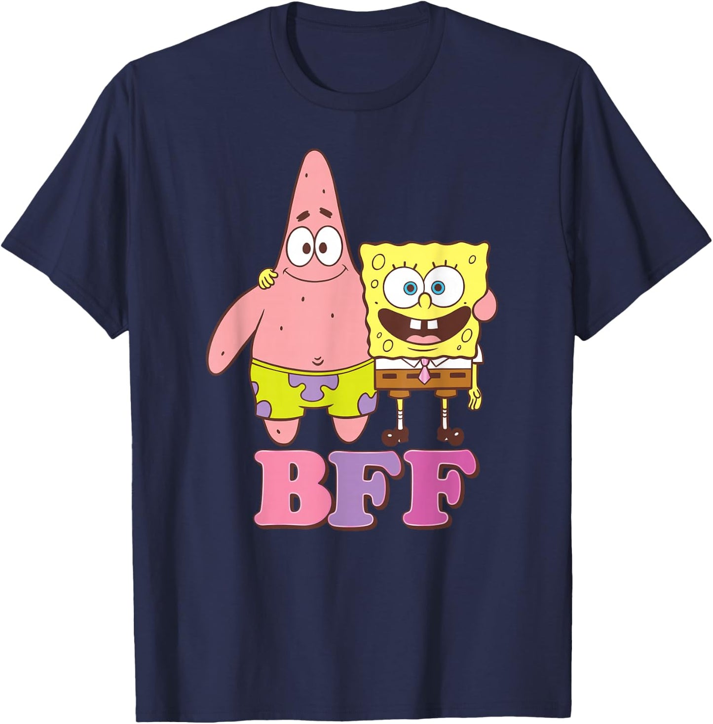 Spongebob Squarepants - and Patrick BFF T-Shirt - T-Shirt | Navy