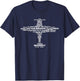 Full Phonetic Alphabet Shirt | Cute Plane Letters Gift T-Shirt - T-Shirt | Navy