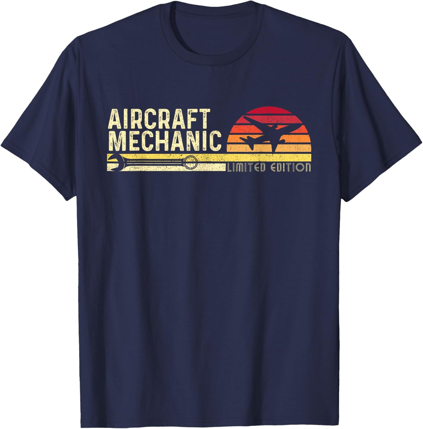 Aircraft Mechanic Limited Edition - Airplane Aviation Lover T-Shirt - T-Shirt | Navy