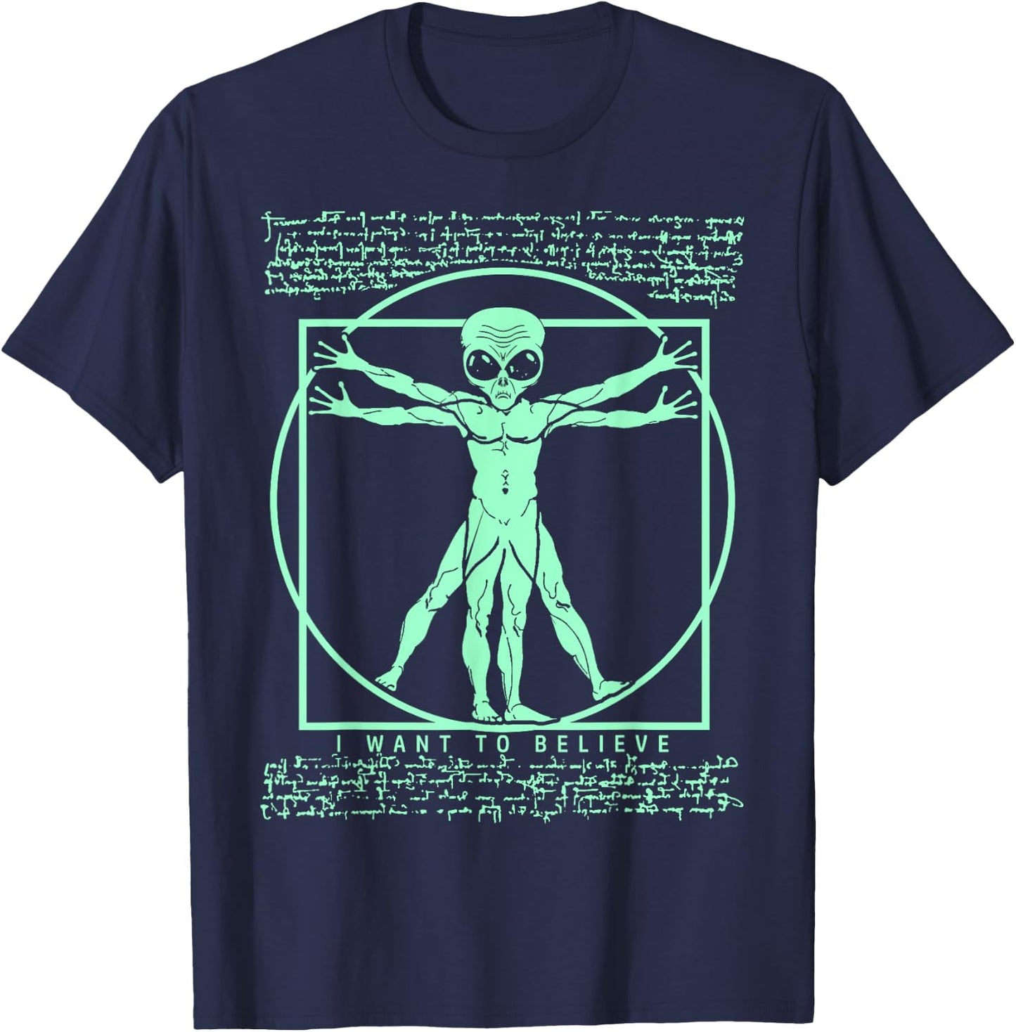 Extraterrestrial, Ancient Astronaut Theorist - UFO - Alien T-Shirt - T-Shirt | Navy