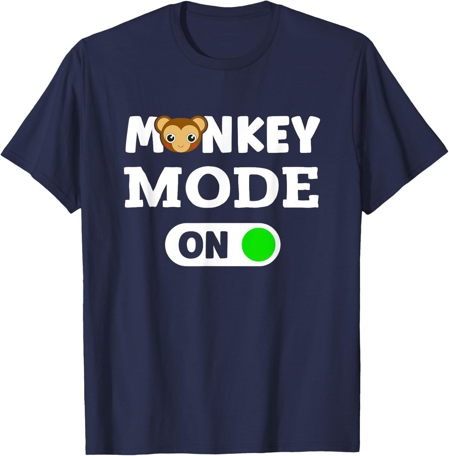 Monkeys Animal Monkey Mode On T-Shirt - T-Shirt | Navy