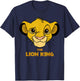 Disney Lion King Simba Face Portrait Movie Logo T-Shirt - T-Shirt | Navy