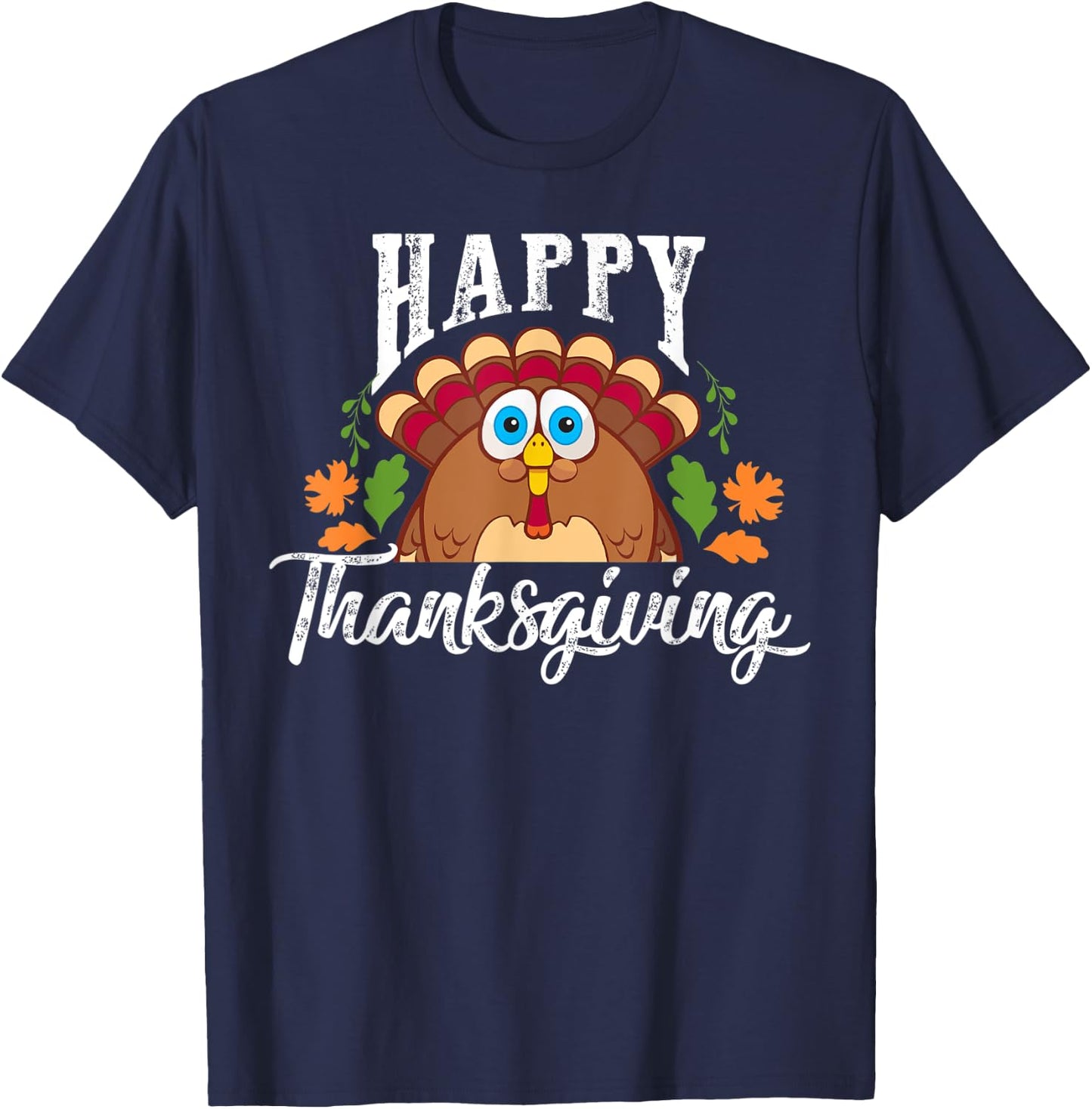 funny turkey day Happy Thanksgiving gift women T-Shirt - T-Shirt | Navy