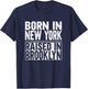 Born In New York Raised In Brooklyn T-Shirt - T-Shirt | Navy