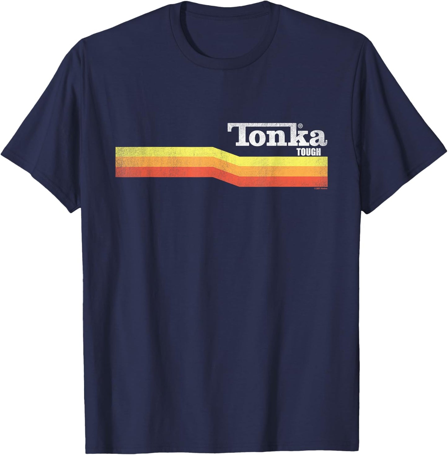 Tonka Tonka Tough Stripe Logo T-Shirt - T-Shirt | Navy