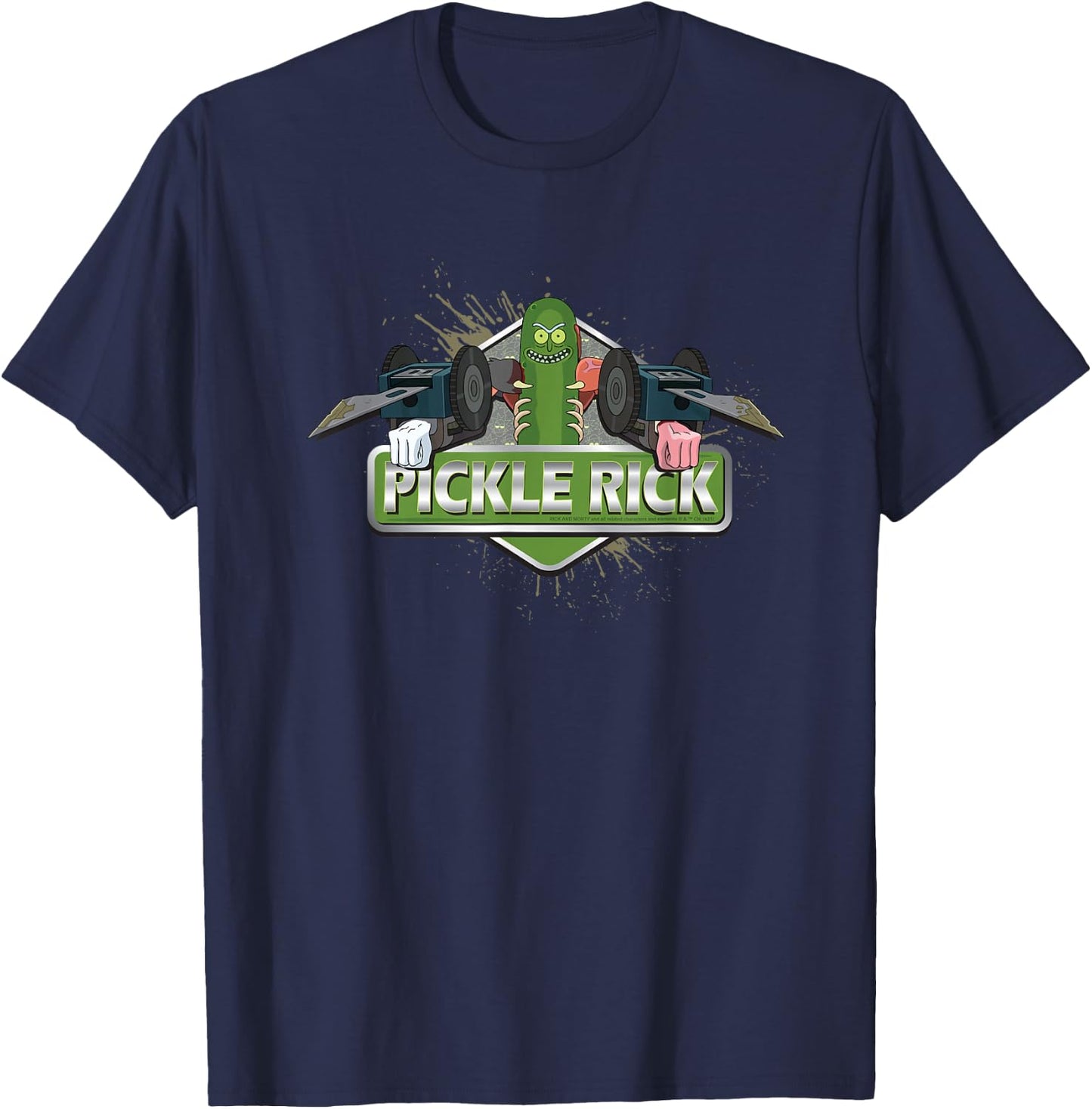 Rick and Morty Pickle Rick T-Shirt - T-Shirt | Navy