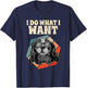 Retro I Do What I Want Cavalier King Charles Spaniel T-Shirt - T-Shirt | Navy