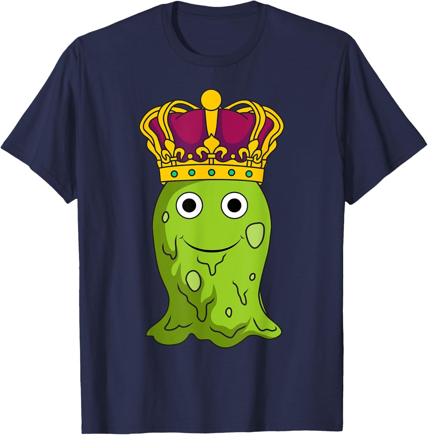 Slime King Crown Cool DIY Lover T-Shirt - T-Shirt | Navy
