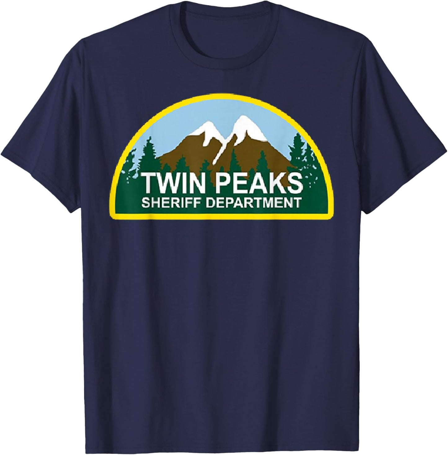 Twin Peaks Sheriff Department Graphic T-Shirt - T-Shirt | Navy