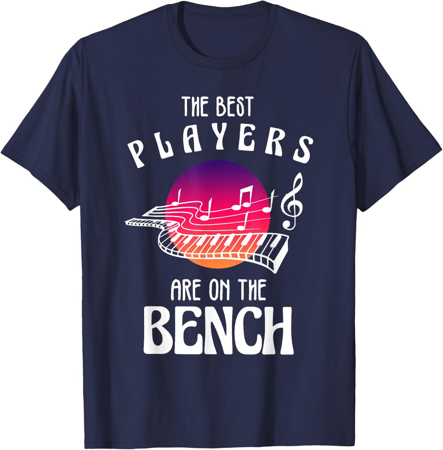 Funny Piano Art Women Kids Piano Player Pianists T-Shirt - T-Shirt | Navy