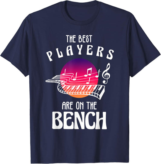 Funny Piano Art Women Kids Piano Player Pianists T-Shirt - T-Shirt | Navy