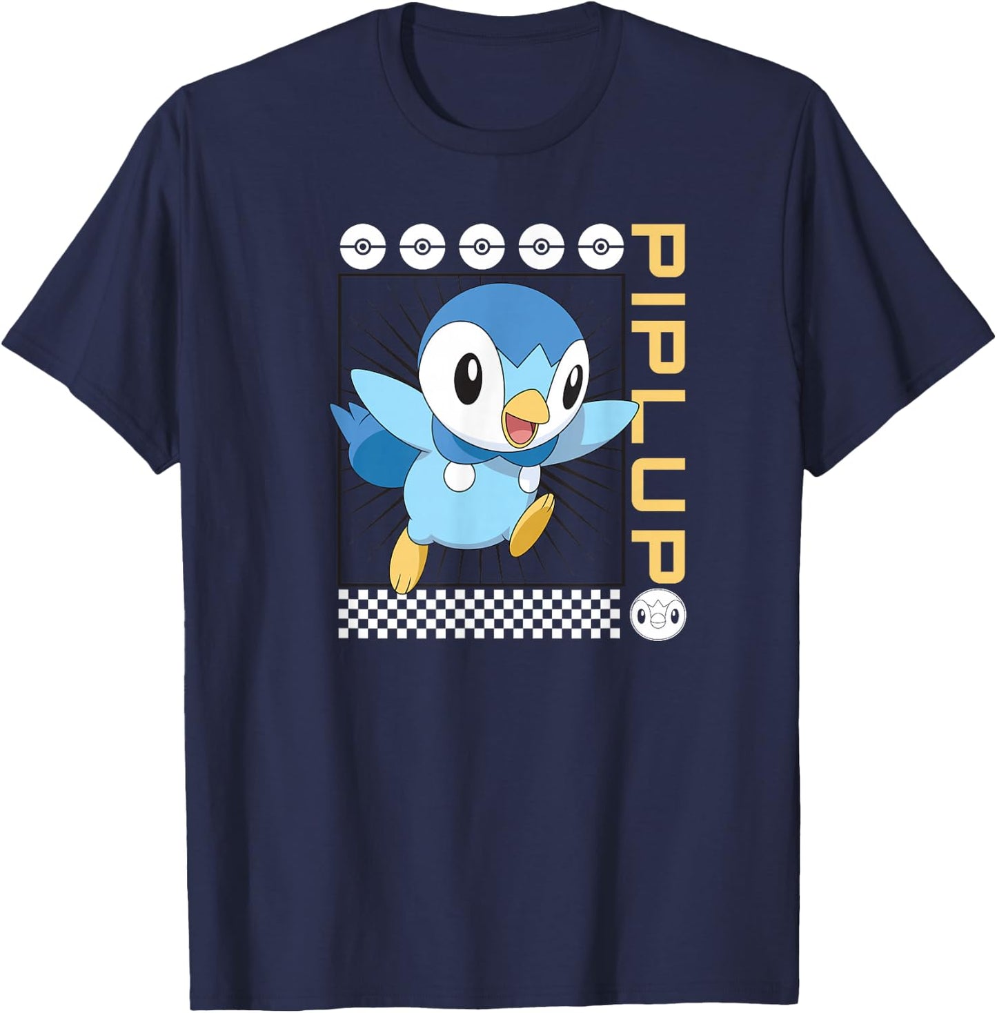 Pokemon Piplup , Blue, Small T-Shirt - T-Shirt | Navy