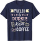 Dorkie Mom Coffee Lover T-Shirt - T-Shirt | Navy
