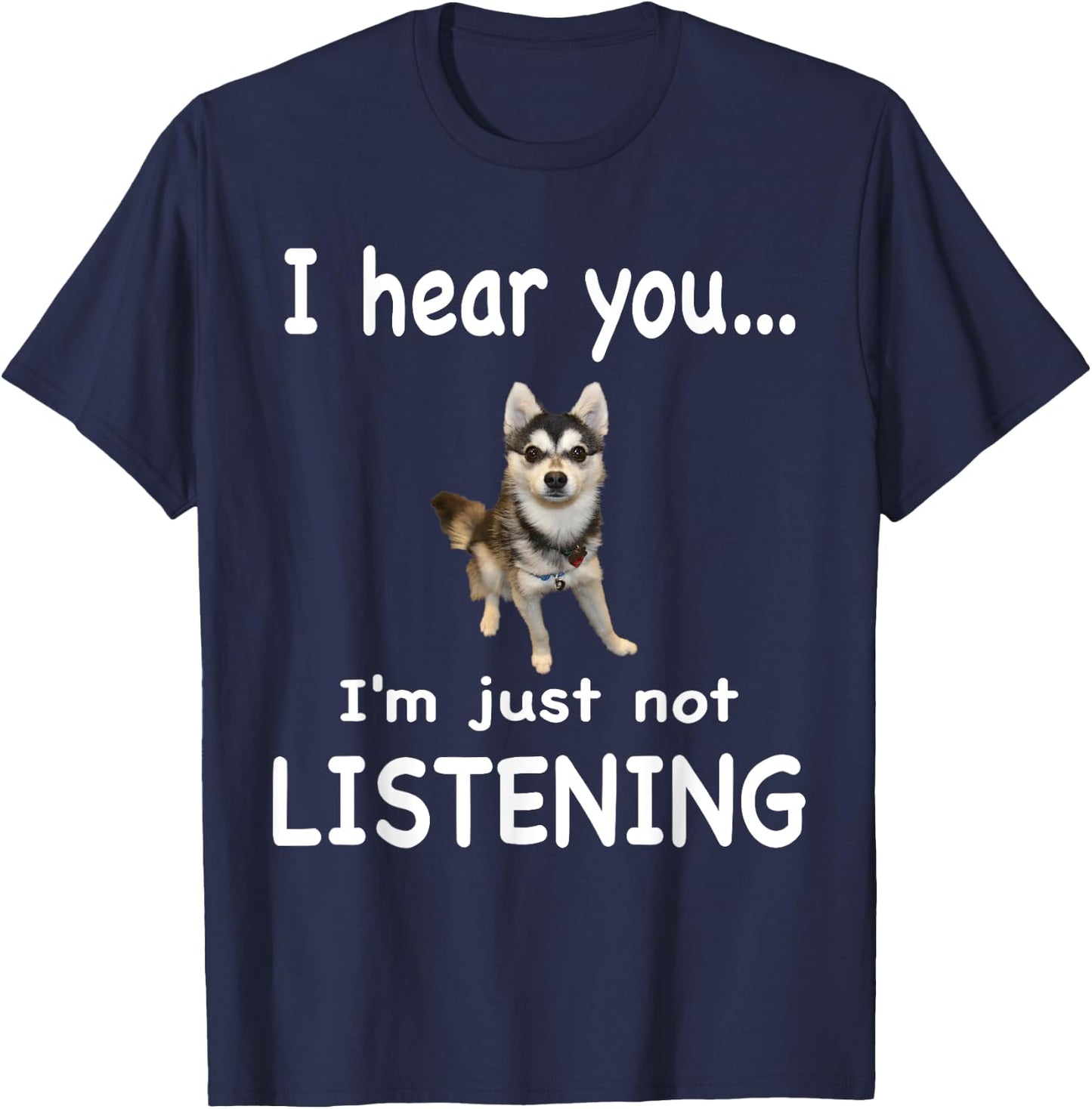 Alaskan Klee Kai Dog - Alaskan Klee Kai Men Women T-Shirt - T-Shirt | Navy