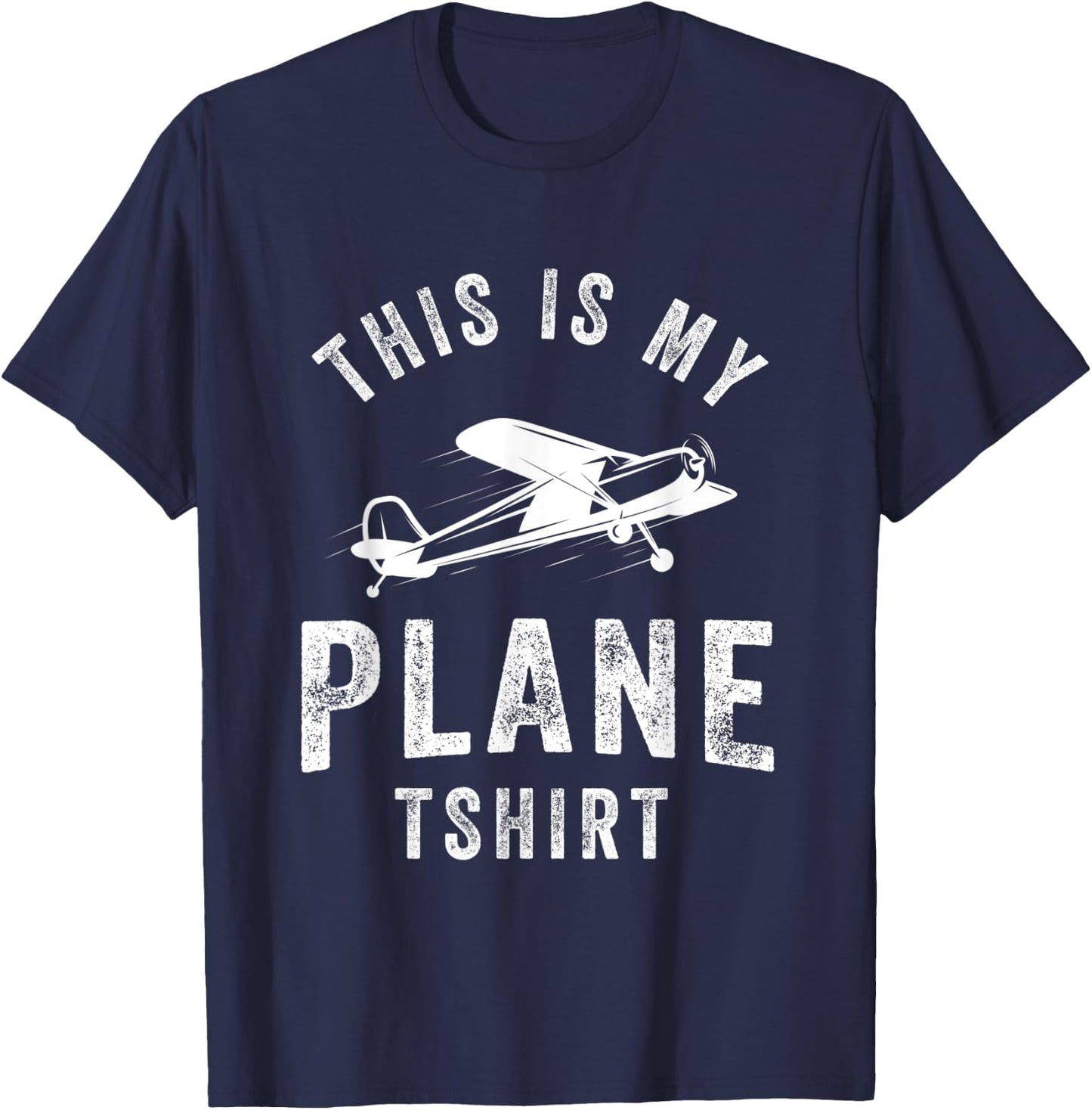 This is My Plane Funny Pilot Airplane Travel T-Shirt - T-Shirt | Navy