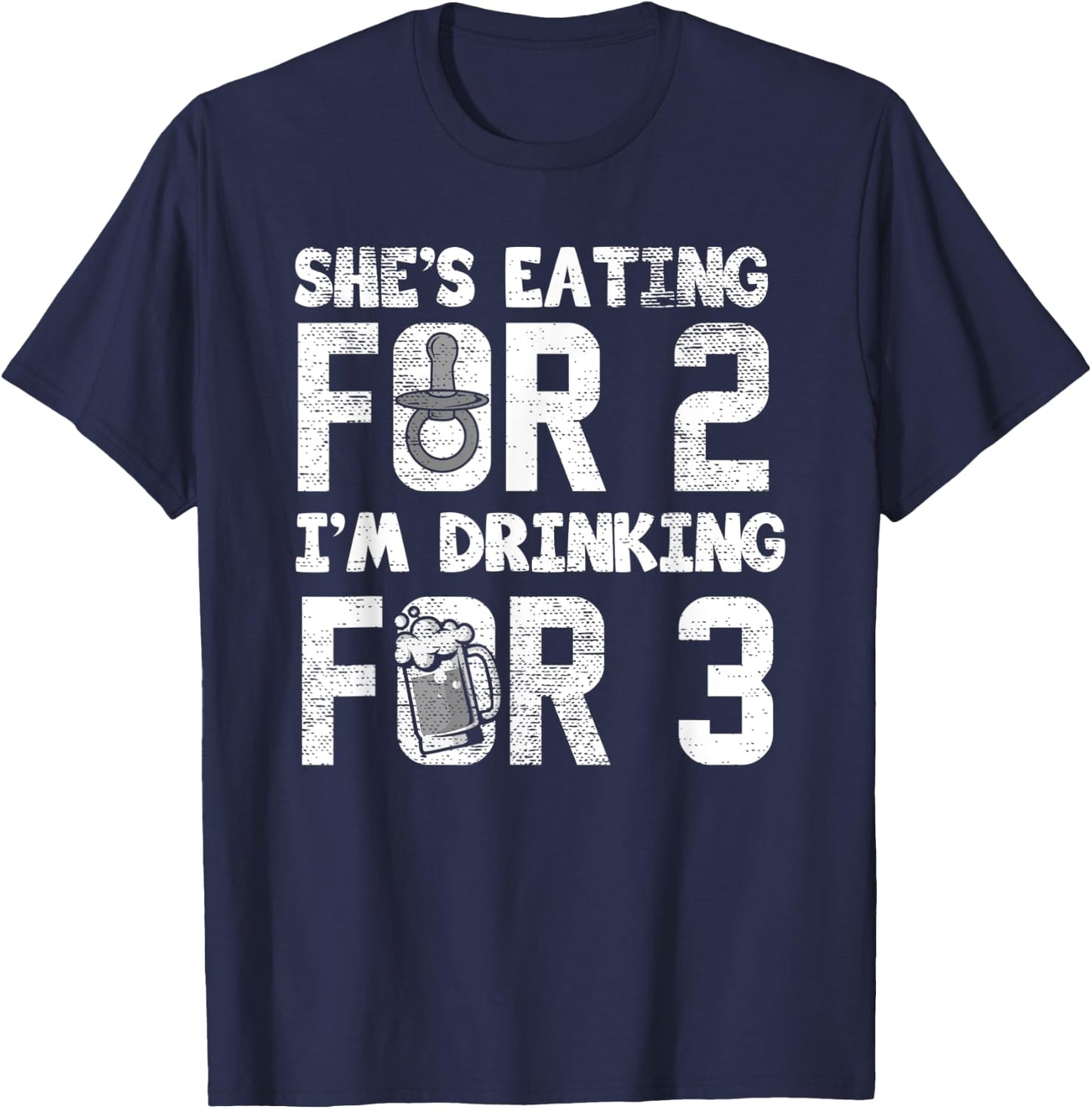 Funny Pregnancy Announcement Matching Couple Gift Men Women T-Shirt - T-Shirt | Navy