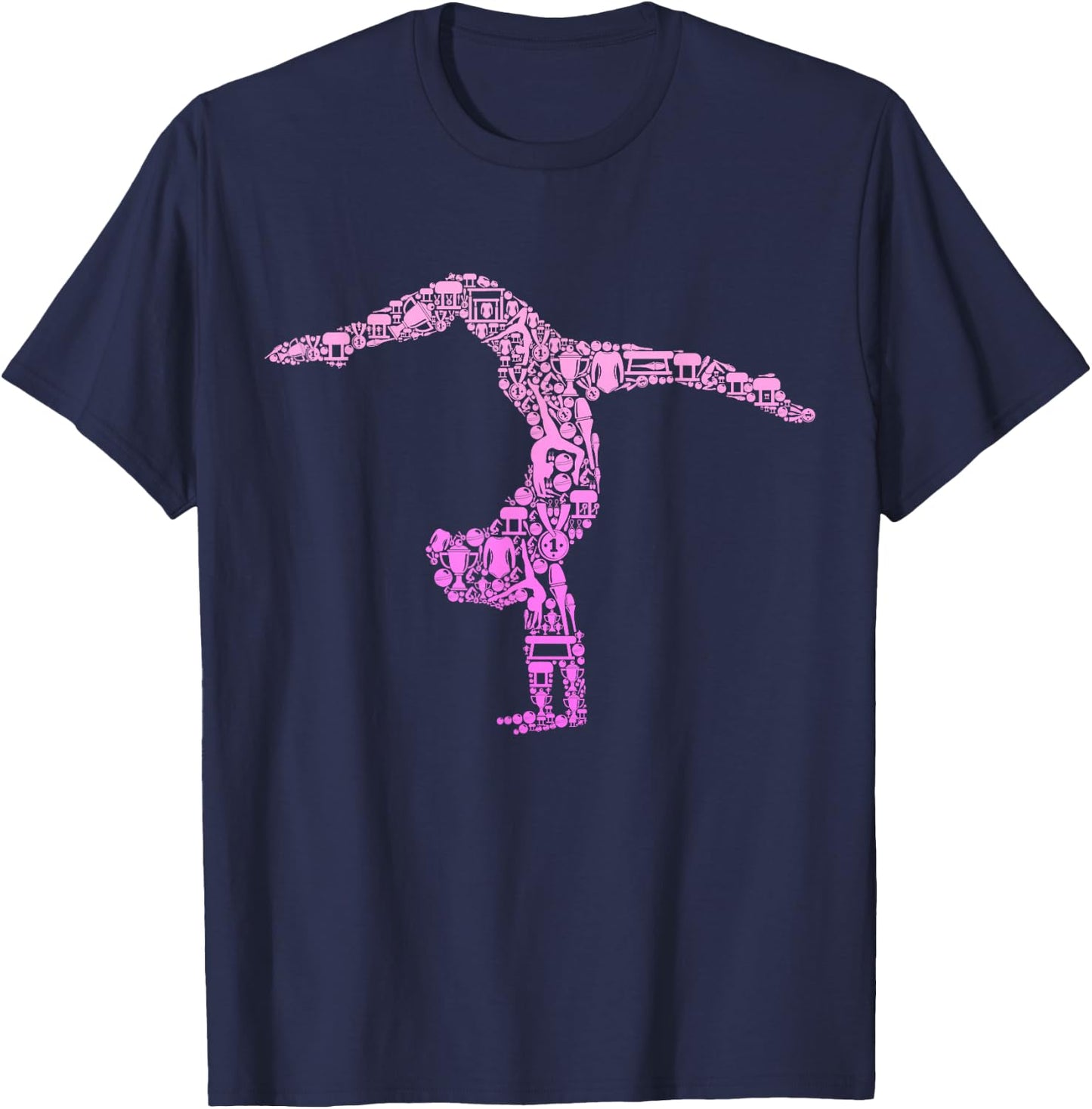 Gymnastics Gymnast Women Girls Kids T-Shirt - T-Shirt | Navy