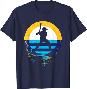Milwaukee Baseball Sunset Wisconsin State Logo T-Shirt - T-Shirt | Navy