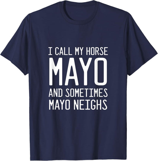 Mayo Neighs Joker and Comedian T-Shirt - T-Shirt | Navy