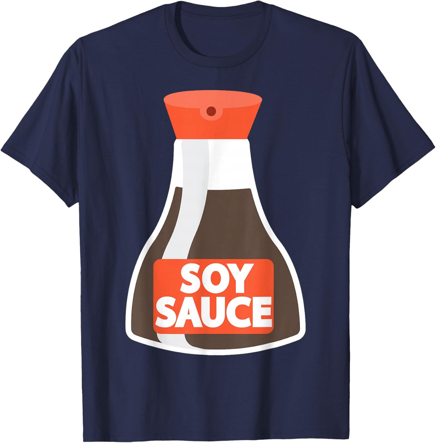 Soy Sauce Easy Sushi and Soysauce Couple Halloween Costume T-Shirt - T-Shirt | Navy