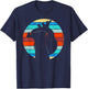 Vintage Workout Kettlebell Retro Sunset Gym Fitness Gift T-Shirt - T-Shirt | Navy