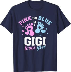 Gender Reveal Gigi T-Shirt - T-Shirt | Navy