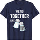 Salt and Pepper Matching Couples PJs Bestie 2 Best Friends T-Shirt - T-Shirt | Navy