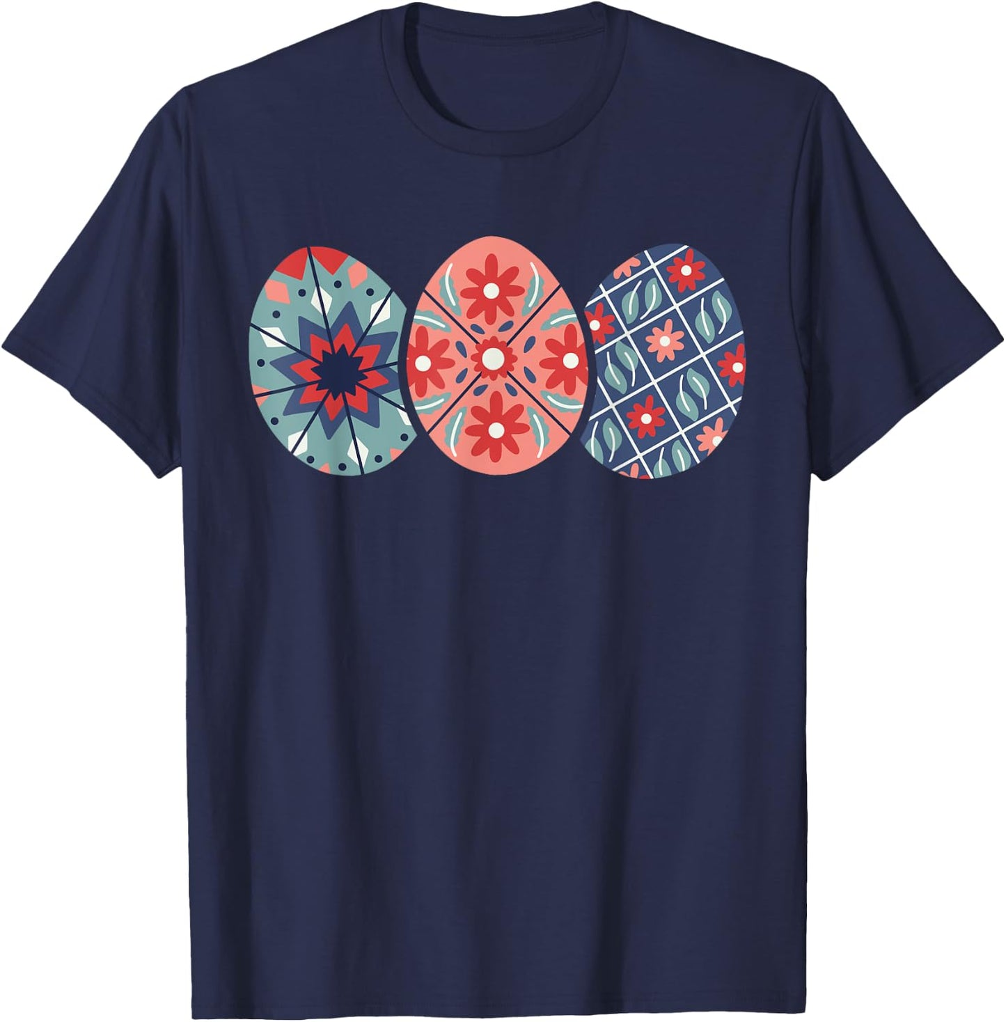 Pysanky Easter Eggs T-Shirt - T-Shirt | Navy