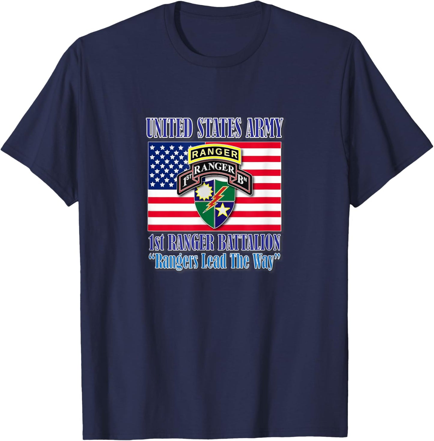 1st Ranger Battalion T-Shirt - T-Shirt | Navy