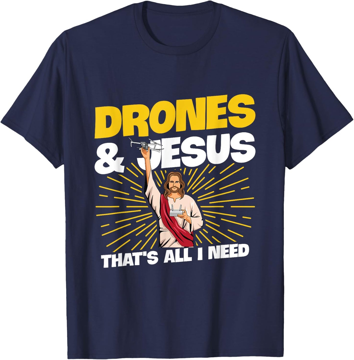 Quadcopter Design for a Drone Pilot T-Shirt - T-Shirt | Navy
