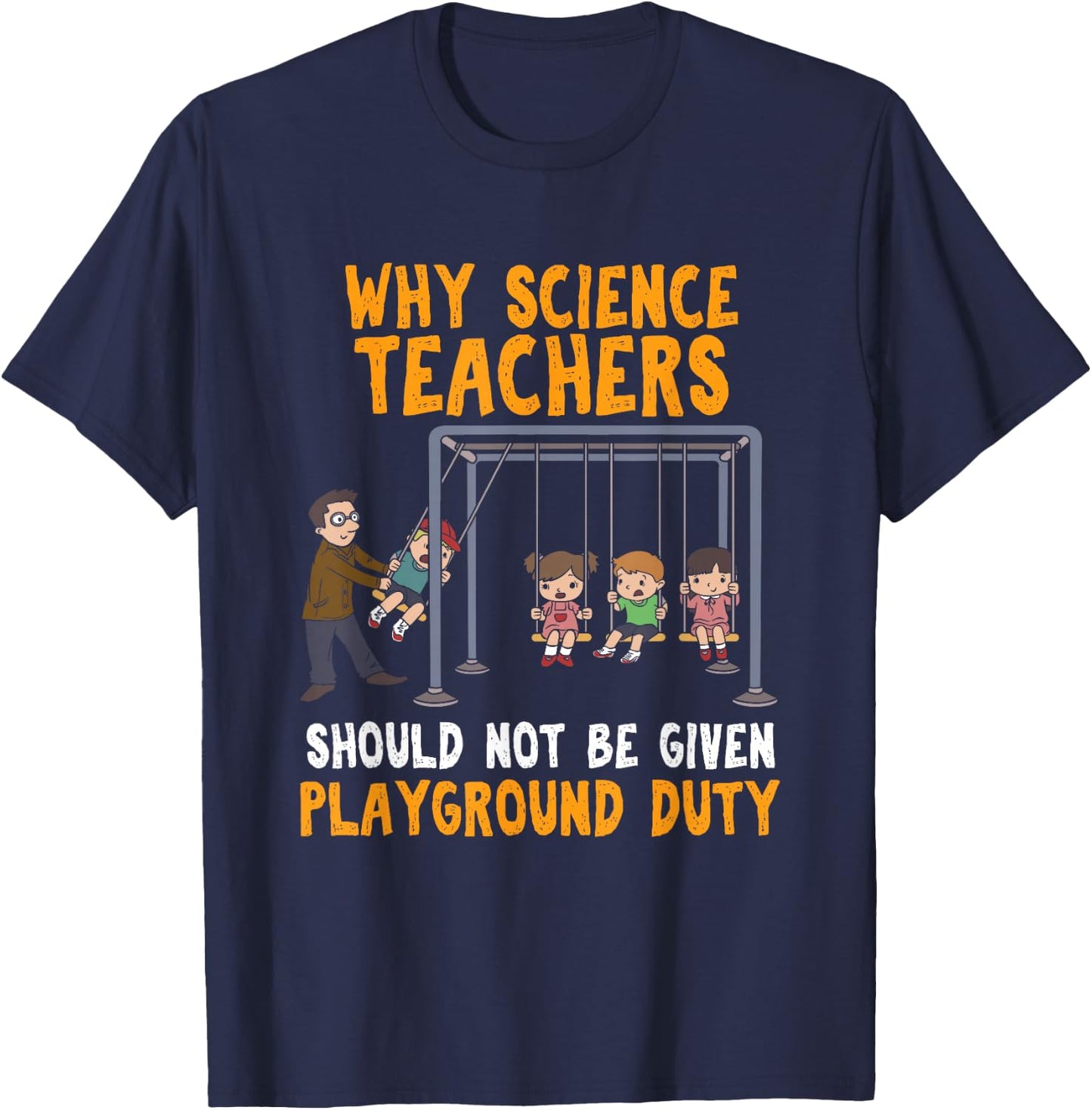 Science Physicist Chemist Teacher Vintage Small T-Shirt - T-Shirt | Navy
