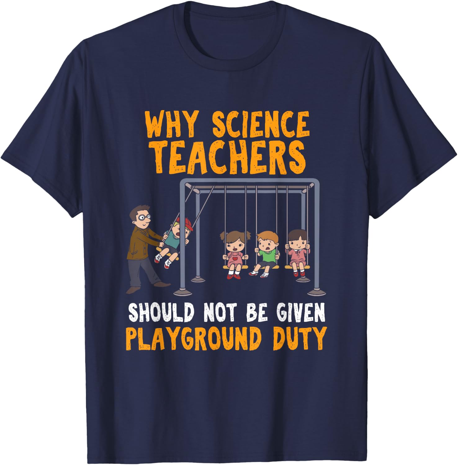 Science Physicist Chemist Teacher Vintage Small T-Shirt - T-Shirt | Navy