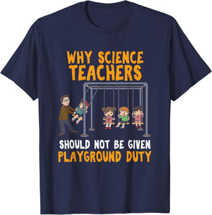 Science Physicist Chemist Teacher Vintage Small T-Shirt - T-Shirt | Navy