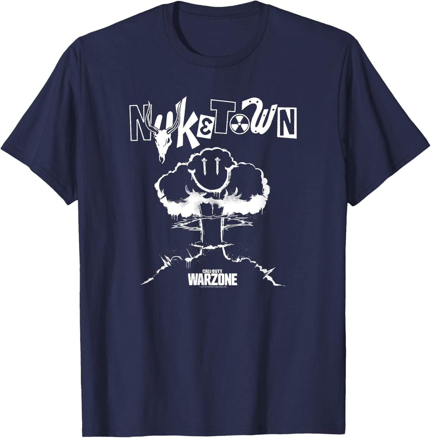 Call of Duty Nuketown Smile Explosion T-Shirt - T-Shirt | Navy