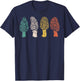 Funny Retro Morel Mushroom Hunting Gift Women Hunter T-Shirt - T-Shirt | Navy