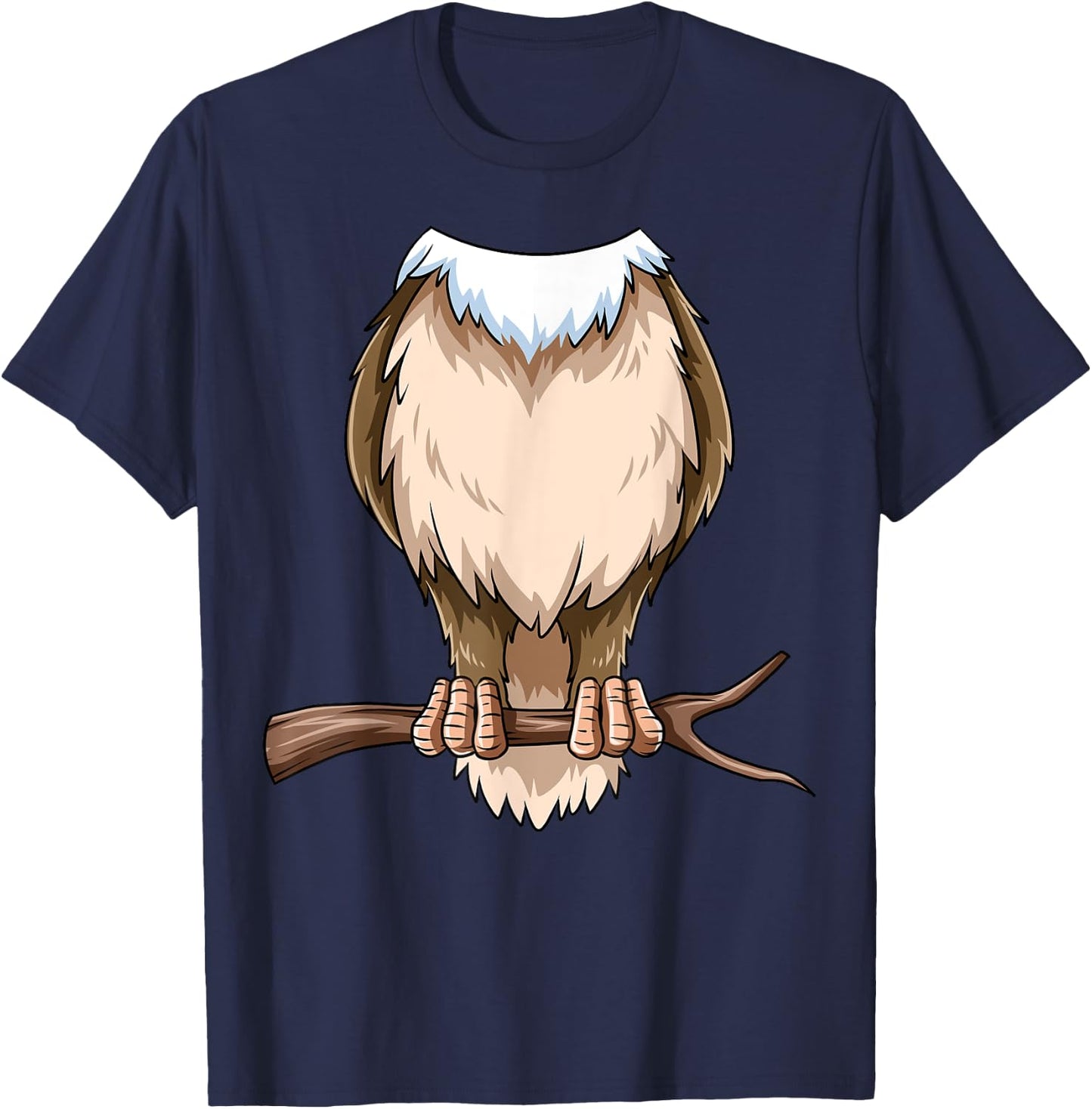 Easy Owl Costume Owl Body Headless Owl Costume T-Shirt - T-Shirt | Navy