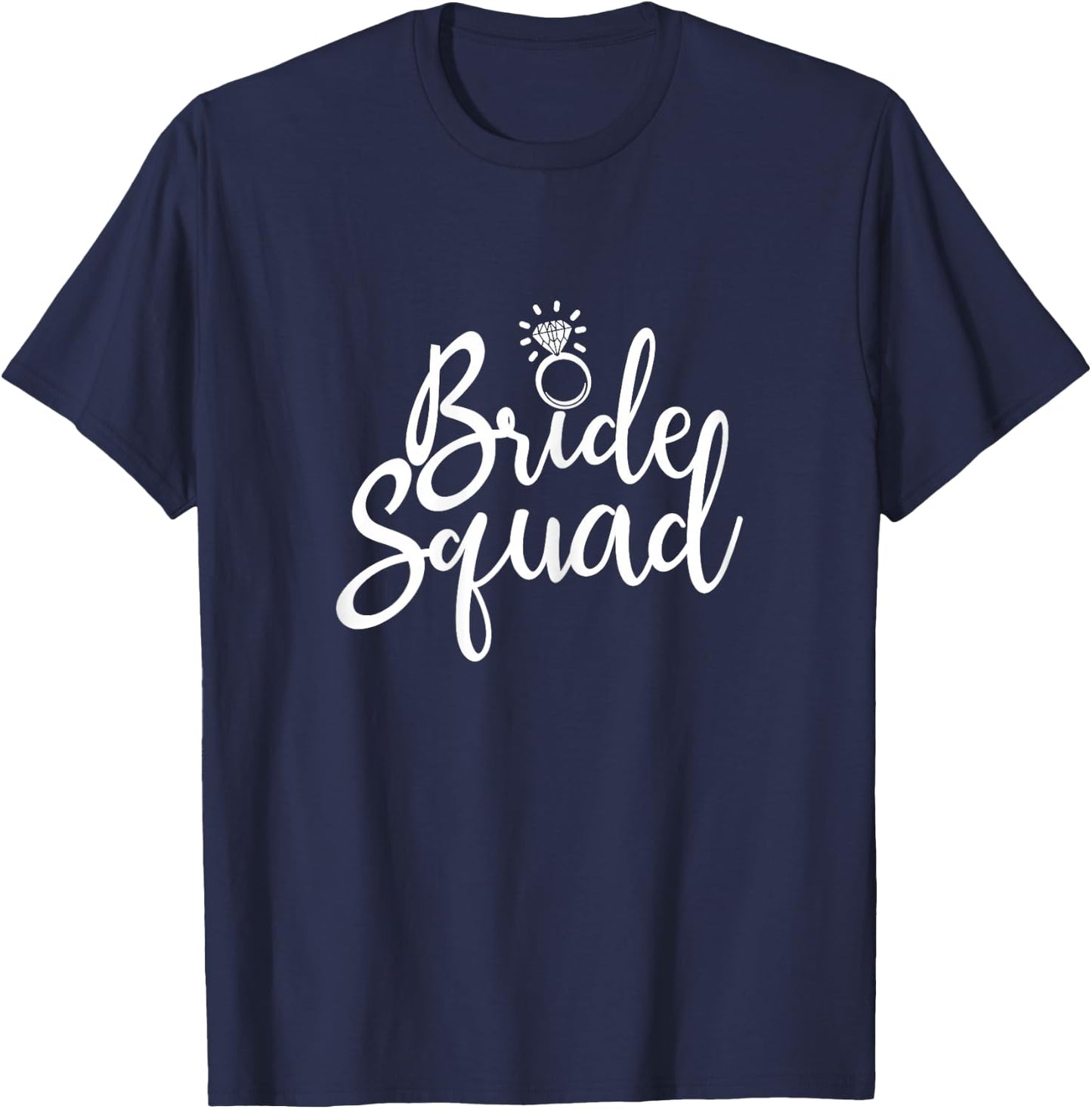 Bride Squad Hen Night Bridal Shower Matching T-Shirt - T-Shirt | Navy