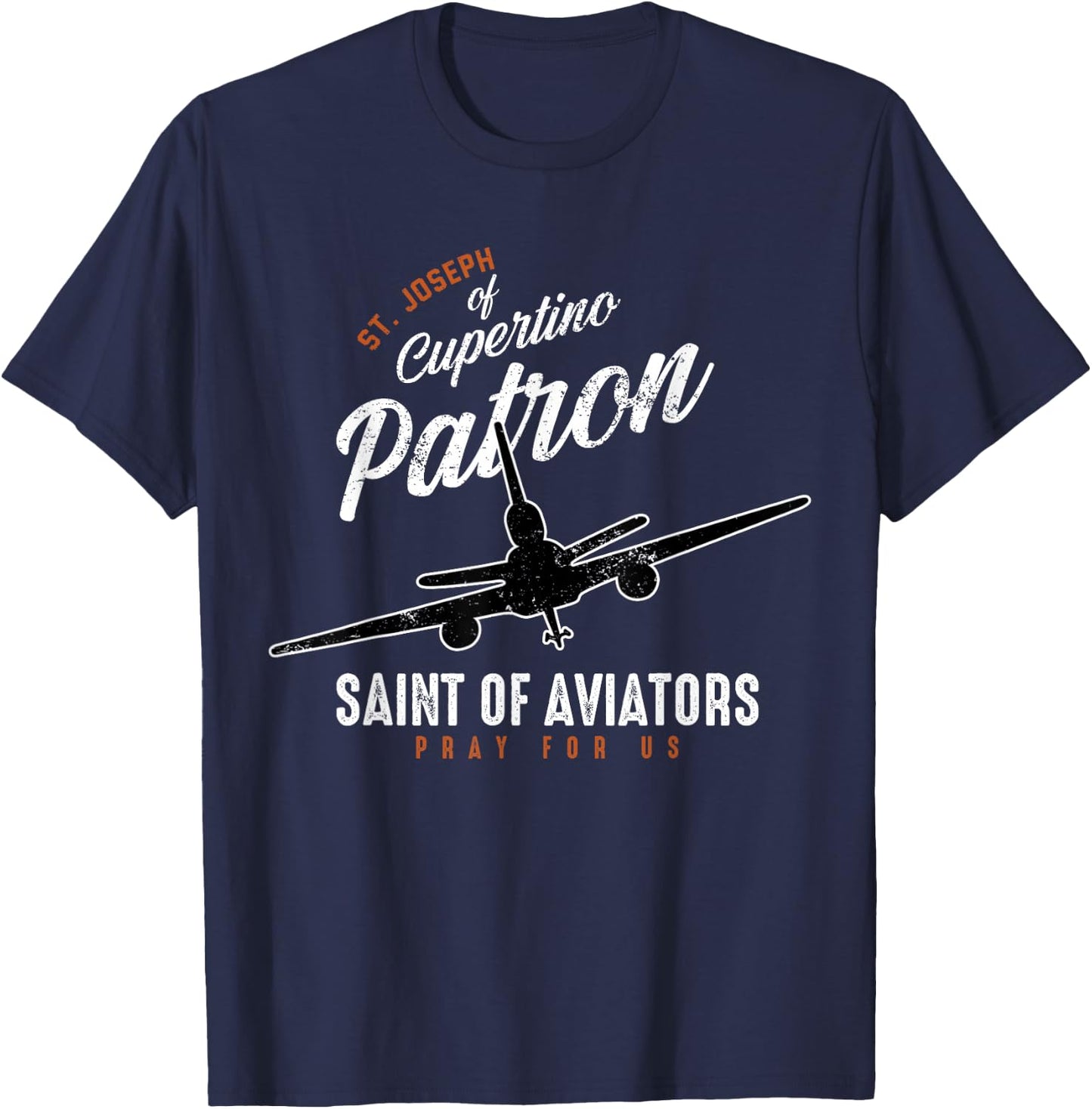 St. Joseph of Cupertino Patron Saint of Pilots Aviators Men T-Shirt - T-Shirt | Navy