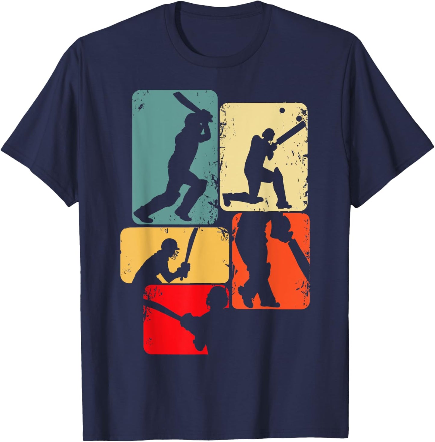 Cricket Boys Kids Men Youth T-Shirt - T-Shirt | Navy