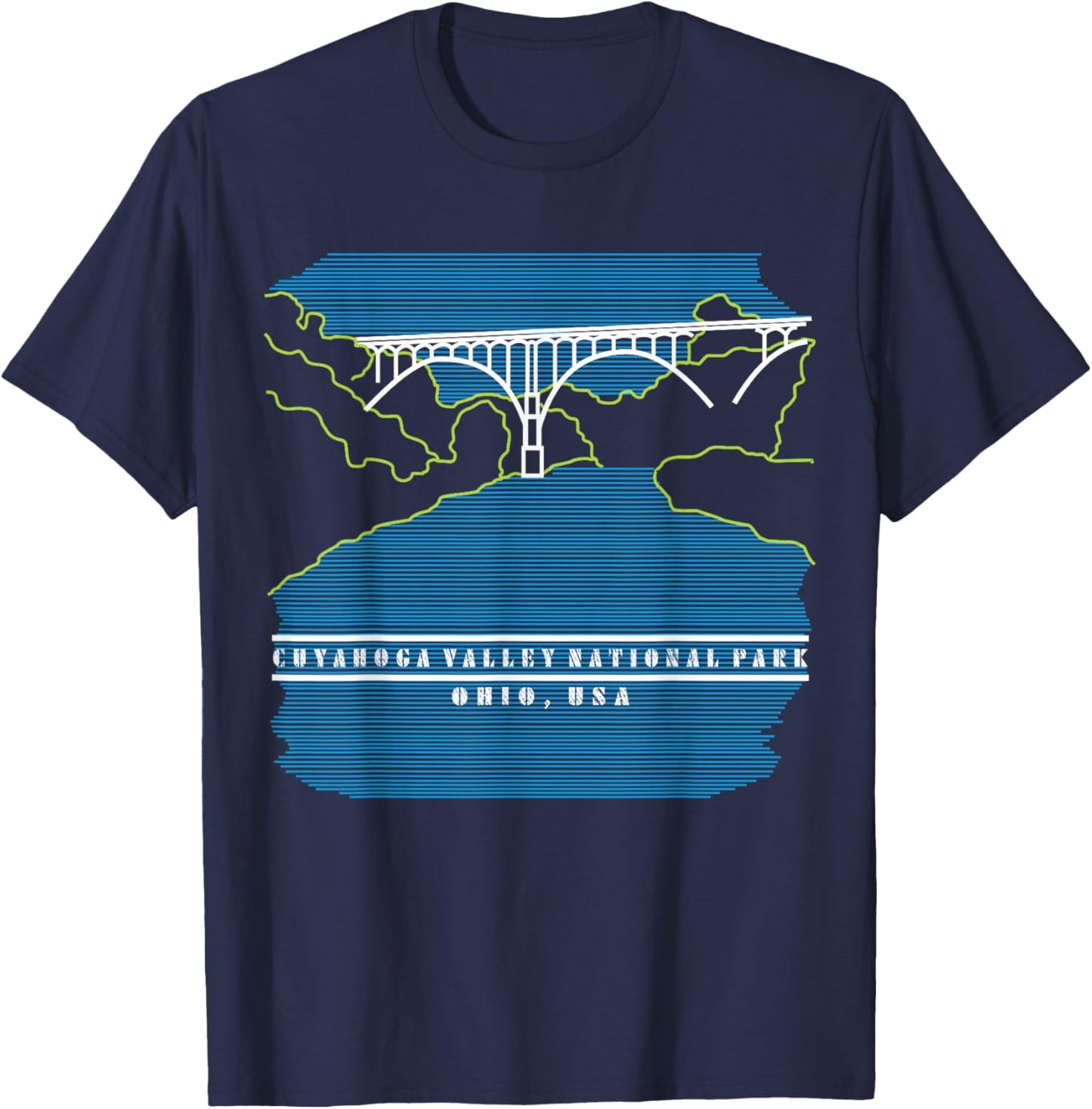 CVNP Hiking Biking Tow Path Nature Lover Family Souvenir T-Shirt - T-Shirt | Navy