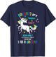 GEMINI SIGN | UNICORNS | GEMINI GIRLS ARE FABULOUS - Birthda T-Shirt - T-Shirt | Navy