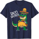 Tacosaurus Taco Dino Trex Cinco De Mayo Kids Toddler Boys T-Shirt - T-Shirt | Navy