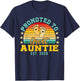 Retro Vintage Promoted to Great Auntie Est 2026 T-Shirt - T-Shirt | Navy