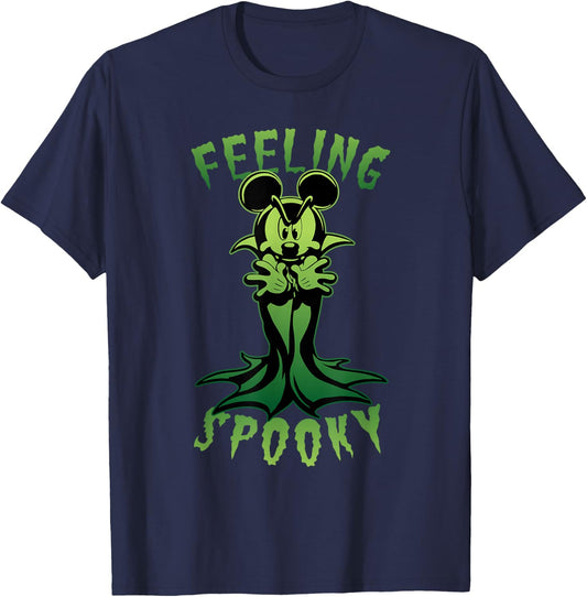Disney Mickey Mouse Dracula Feeling Spooky T-Shirt - T-Shirt | Navy