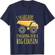 Kids Big cousin digger construction design for pregnancy reveal T-Shirt - T-Shirt | Navy