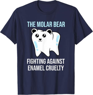 The Molar Bear - Funny Dentist Dental Assistant T-Shirt - T-Shirt | Navy