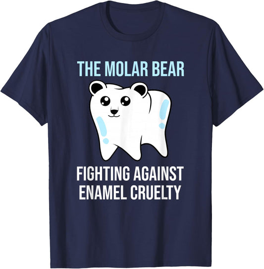 The Molar Bear - Funny Dentist Dental Assistant T-Shirt - T-Shirt | Navy