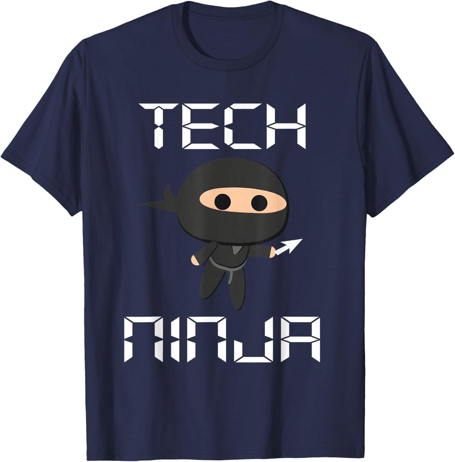 Tech Ninja Funny IT Computer Techie Support Help Desk T-Shirt - T-Shirt | Navy