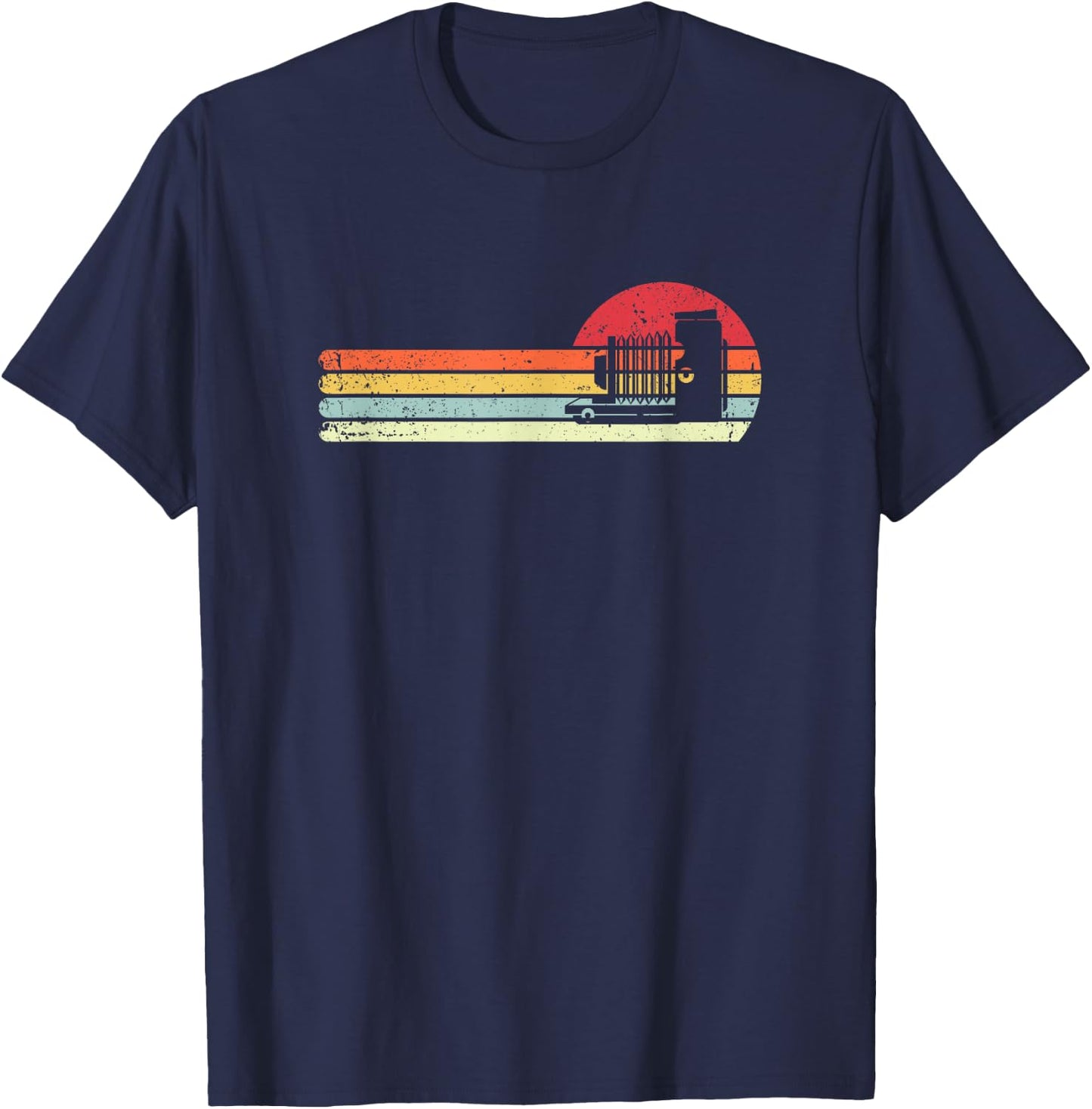 Retro Photographer Shirt Sunset Photography T-Shirt - T-Shirt | Navy