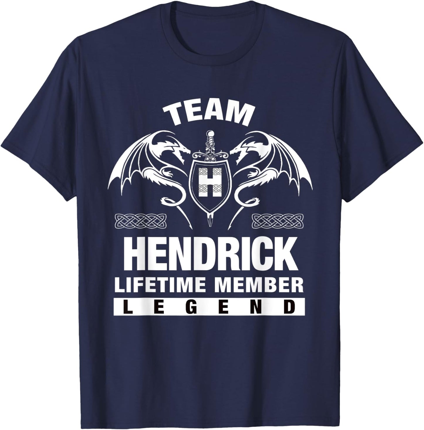 Team HENDRICK Lifetime Member Gifts T-Shirt - T-Shirt | Navy